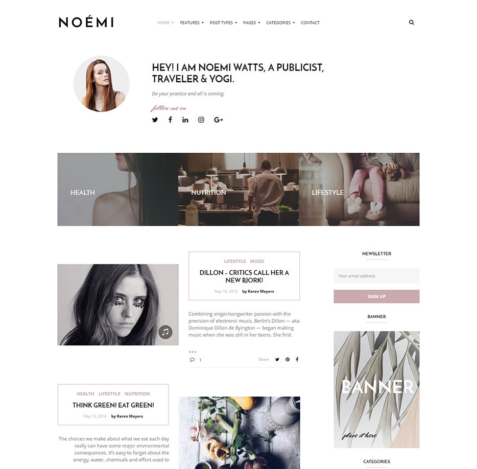 Noemi Blog Demo 1