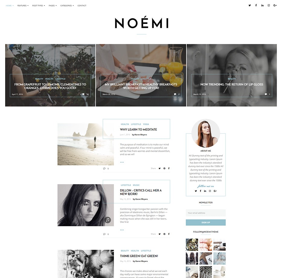 Noemi Blog Demo 3